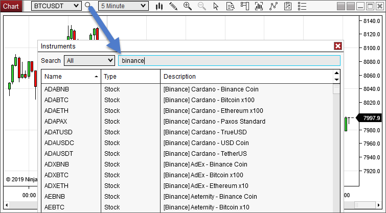 binance ninjatrader